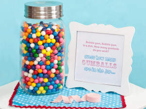 gumball guessing game for a party activity any kid would enjoy fill a ...