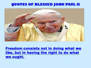 QUOTES OF BLESSED JOHN PAUL ii– 11-02-2013