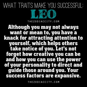 What Traits Make You Successful, Leo….