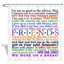 Friends Tv Show Quotes Shower Curtains