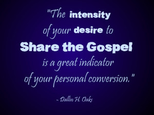Desire to Share the Gospel Indicates Level of Conversion