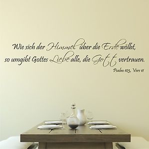... -Heaven-Love-Psalm-God-110cm-Hall-Text-Quote-Dining-Room-Sayings-Q9