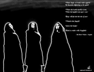 The Three Witches of Macbeth by Argama