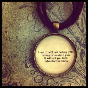 Mumford and Sons. Love their music and this necklace!