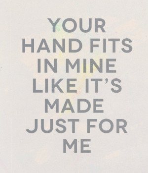 want to hold your hand.