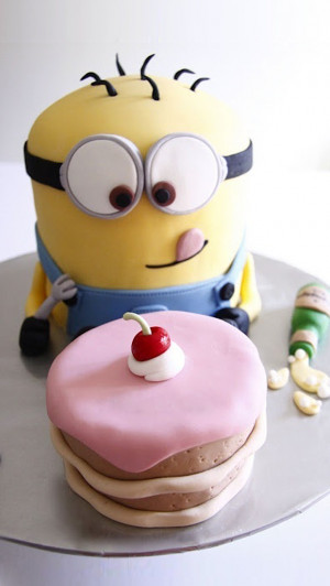 minion happy birthday cake iphone wallpaper tags awesome birthday cake ...