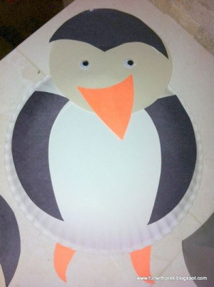 Darling preschool penguin craft made with paper plates and ...