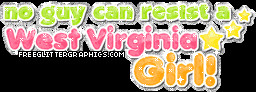 West Virginia Girl Glitter Graphic