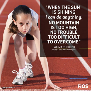 Wilma Rudolph Quote on Overcoming Adversity in Sports