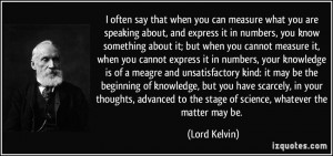 More Lord Kelvin Quotes