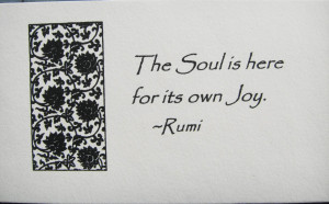 Amen to that! May your soul be joyful today :) xx