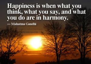 happiness quotes by Gandhi