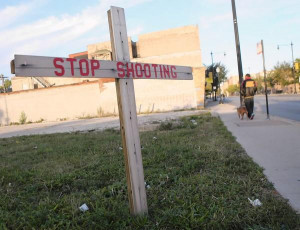 79th Street and Loomis Boulevard serves as a reminder of the violence ...