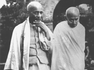 Sardar Patel and Mohandas Karamchand Gandhi .