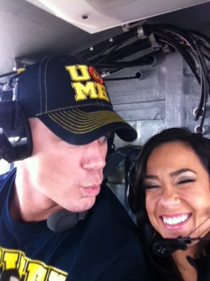 John Cena & AJ Lee Tribute to the Troops 2012 (Day 2)