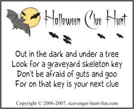 Spooky Halloween Clue Hunt