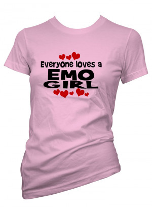 Womens-Funny-Sayings-T-Shirts-Everyone-Knows-A-Emo-Girl-Ladies-Novelty ...