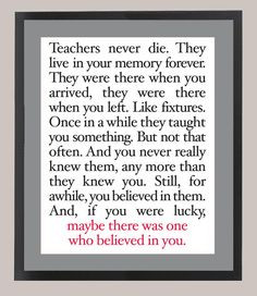 For all my awesome/favorite teachers. And for my friends and family ...