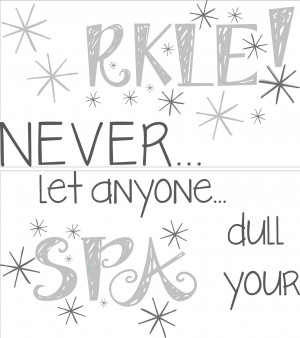 Sparkle Wall Quote Wall Art Sticker