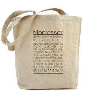 Maria Montessori Quotes Tote Bag