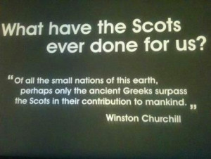 Scottish and proud !