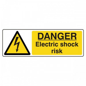 Electric Shock Warning Signs