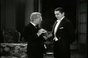 Edward Van Sloan as Van Helsing and Bela Lugosi as Count Dracula (1931 ...