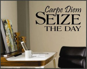 Vinyl Wall Quote Seize the Day Decal
