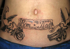 Tattoos Dedicated To Parents Tattoo dedicated to one's