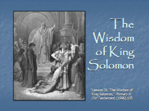King Solomon 39 S Wisdom