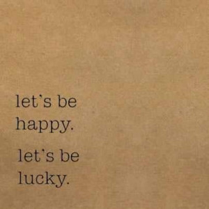 Lets be happy!