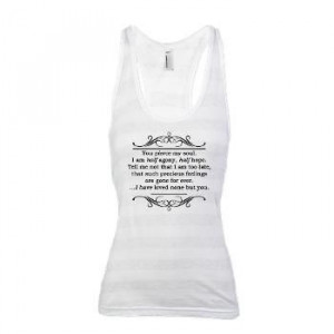 Persuasion Quote Jane Austen Racerback Tank Top