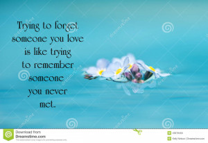 quote on love by an unknown author with beautiful forget me not ...