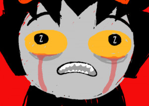 sad homestuck tears karkat animated GIF