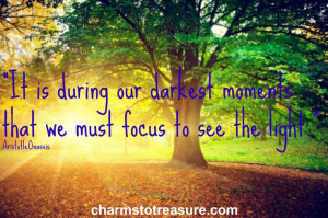 Focus on the light! Re-pin to remind your friends! #inspiration #Quote