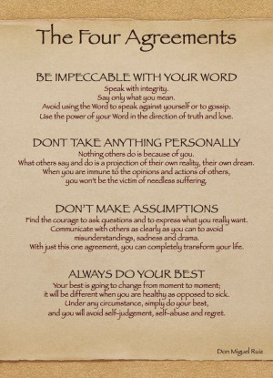 The Four Agreements - one of the best books I've read