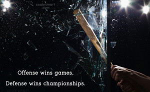 Baseball Quote Offense wins games Defense wins championships
