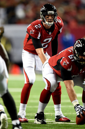 Matt Ryan Quarterback Matt Ryan #2 of the Atlanta Falcons lines up ...