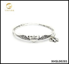 Sisters Infinity Quote Bracelet with Heart, Angel Wings, and Angels ...