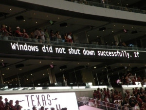 dallas cowboys stadium continues streak of giant screen fails ...