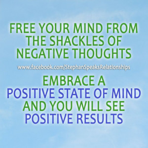Positive thinking = Positive results