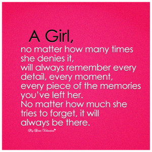 girl no matter how many times she denies it - Quotes with Pictures