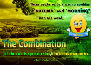 autumn morning quotes