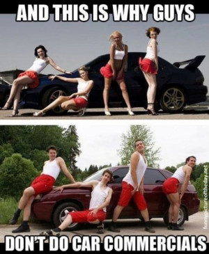 Why Guys Don't Do Car Ads Funny Comparison