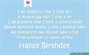 Birthday Message For Mother In Law