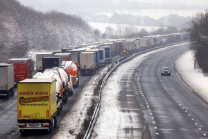 and allow certain lorry drivers to work for longer in the bad weather