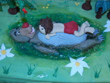 Mowgli And Baloo Are Dancing Together Picture