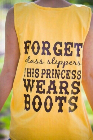 This princess wears boots!