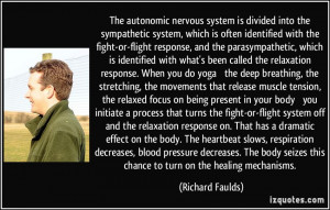 The autonomic nervous system is divided into the sympathetic system ...