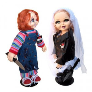 2012 Bride of Chucky 26″ CHUCKY & TIFFANY Plush Doll Set